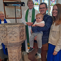 Rebecca and her son Ollie were baptised at our service on 3rd November 2024.