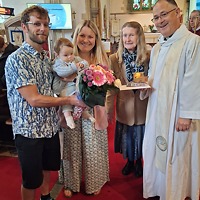Sidney Gratton was baptised at our service on 17th May 2026. 